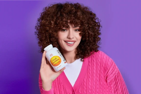Coral Lecithin – complemento alimenticio. Peso neto: 191 g.